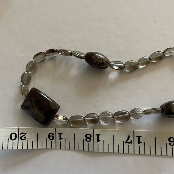 VNT Grounding  Smoky Guartz “ Night” Long Necklace - Picture 3 of 7